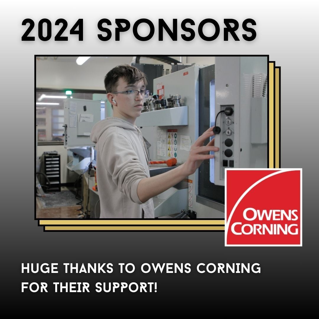 We want to SCREAM a huge thank you to Owens Corning of Sedalia for being one of our 2024 sponsors!

#kcstemalliance #omgrobots #frcteam #frcteam4522 #firstinmissouri #engineeringinspiration #engineeringinspirationaward #SCHS #sctigers #FOCUS #family #future #fundamentals