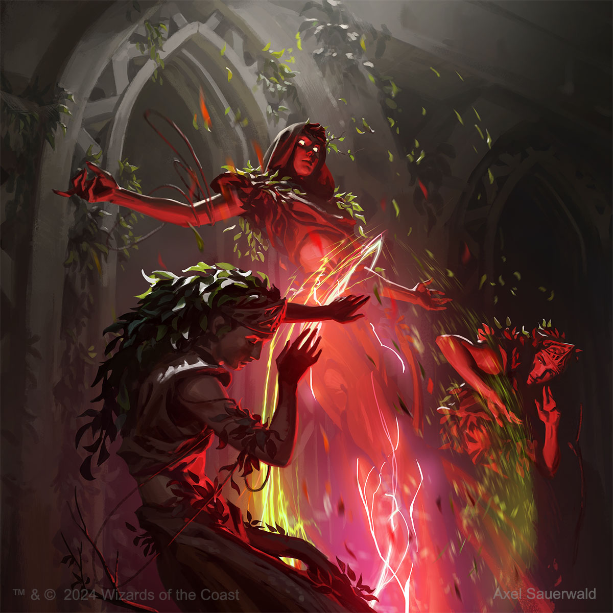 'Worldsoul's Rage' Painted for Magic: The Gathering AD: Aliana Rood