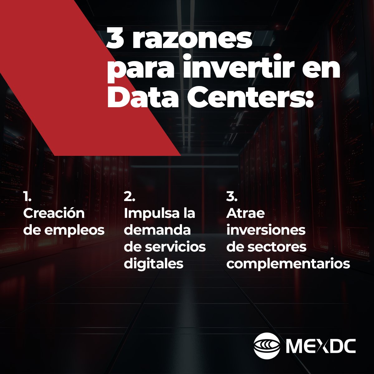 Los Centros de Datos son un motor económico importante e invertir en estas infraestructuras trae grandes beneficios, aquí te damos tres principales a considerar…