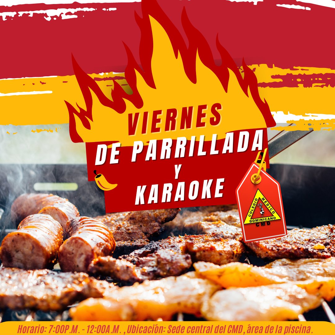 Ven a disfrutar en familia y amigos los viernes a partir de las 7:00 P.M. , con la degustación de los más variados platos, del tradicional ¡Viernes de Parrillada!, en el área de la piscina de nuestra sede central, donde podrán bailar y escuchar el mejor deleite de nuestra musica.
