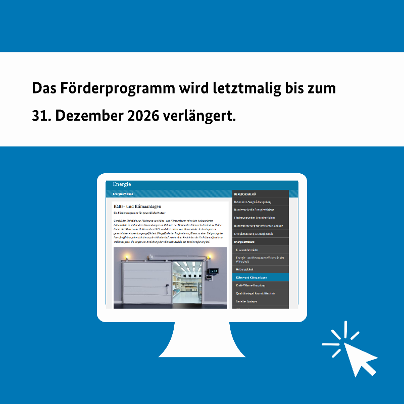 BAFA_Bund's tweet photo. Morgen, am 1. März, tritt die novellierte Richtlinie für die Förderung von energie-effizienten Kälte- und Klima-Anlagen in Kraft. 👇

Zur Pressemitteilung
🔗 https://t.co/lH6q74rQvC