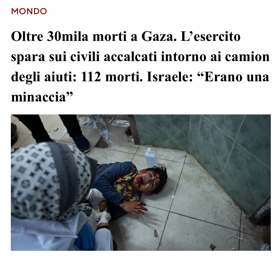 Non c'è più neanche una traccia di umanità in quel che sta accadendo. Solo orrore. Quello di Gaza è un massacro che dovremo spiegare a figli e nipoti quando lo leggeranno nei libri di storia. Anziché puntare il dito contro chi protesta a gran voce contro tutto questo, ci si
