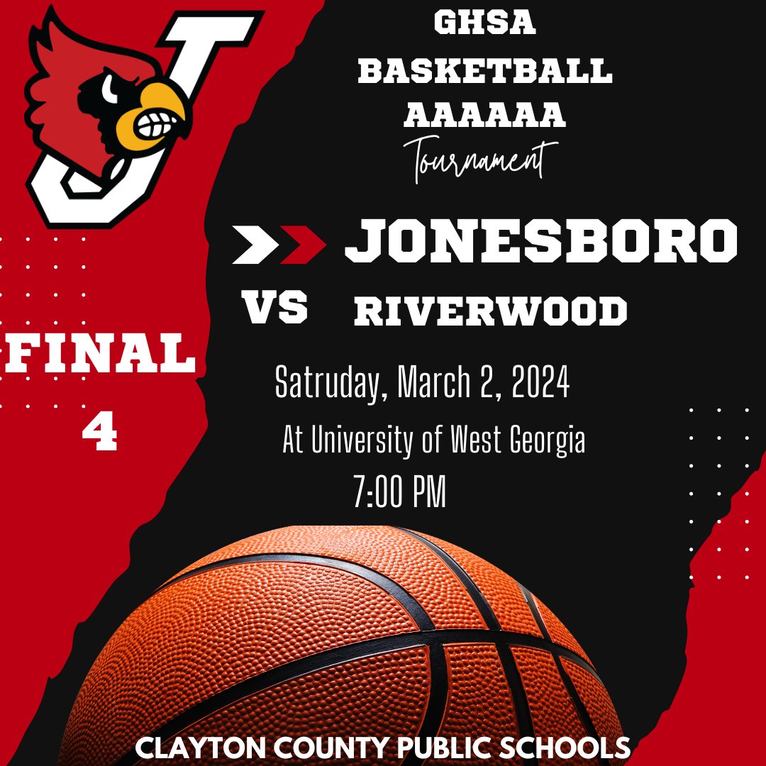 Our Jonesboro Cardinals headed to the GHSA Class AAAAAA - Final 4. Let's take this road trip on Saturday. 🚍🚌🚗🛻🏍️🚘⛽️ @jonesborohsath @CCPSNews @CNDSportsDesk @JHSCardinalFB @JHSLadyCards @jonesborobball @JonesboroGovt
