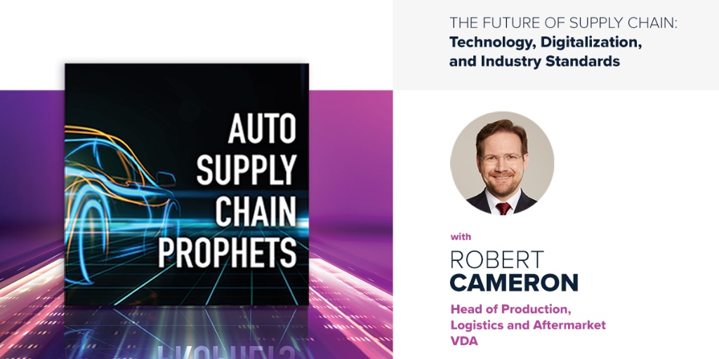 Robert Cameron, Chairman of the Board at Odette International and VDA's Head of Production, Logistics &amp; Aftermarket Department, discusses the digitization of the automotive supply chain, the latest on MMOG/LE, ESG practices and more. #AutoSupplyChain #ESG bit.ly/3P1h4Fi