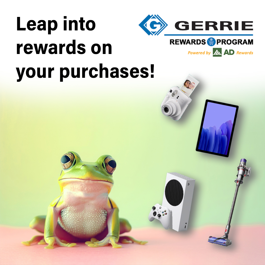There’s still time! Leap over to register for our Gerrie Rewards Program now to snag bonus points before March 8th! 
Register Now: gerrie.com/GerrieRewards 
#TogetherWeWin #GerrieElectric #GerrieRewards