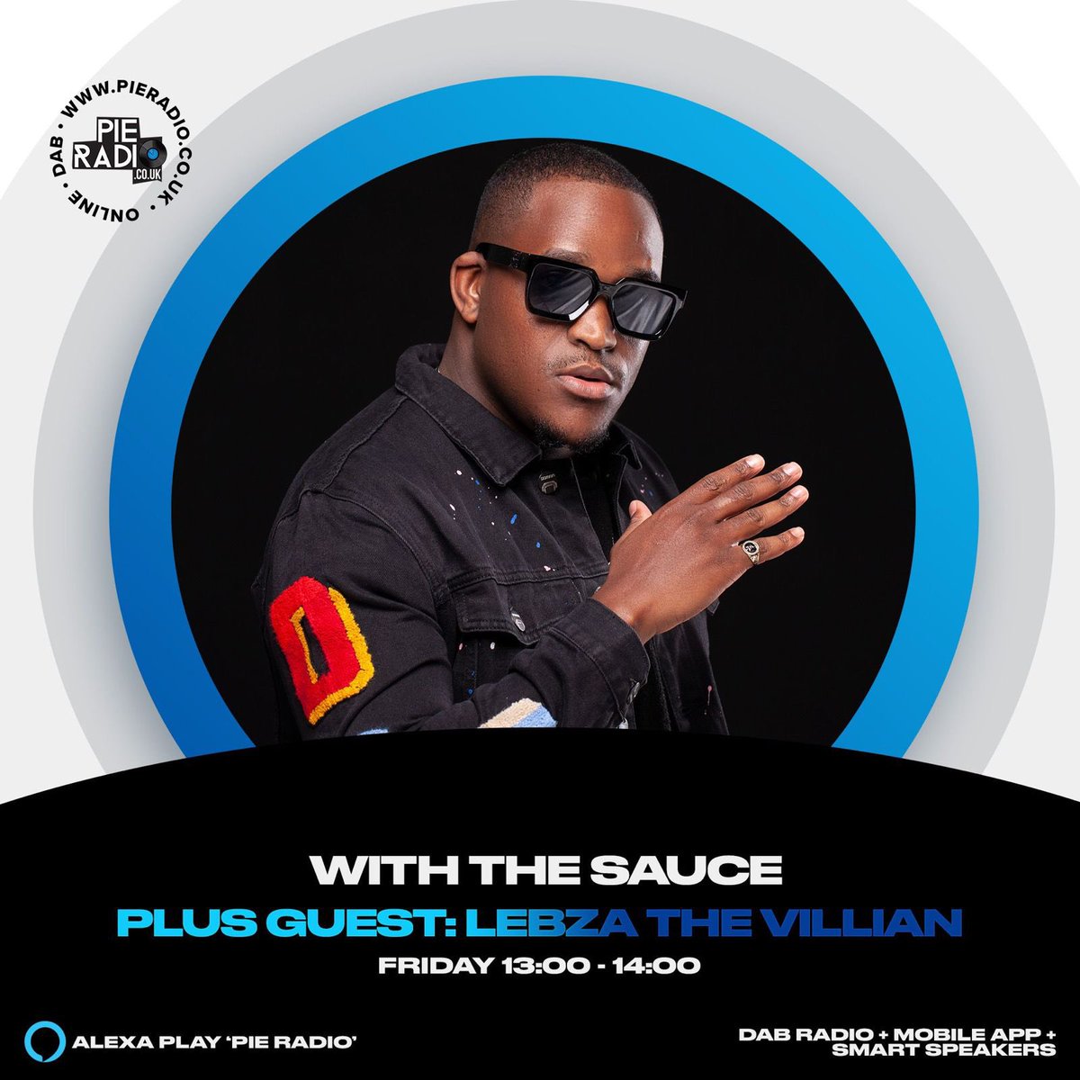 Tune in on Friday for #TheSauce to hear special @lebzathevillain’s guest on @pieradiouk 🇿🇦🇬🇧