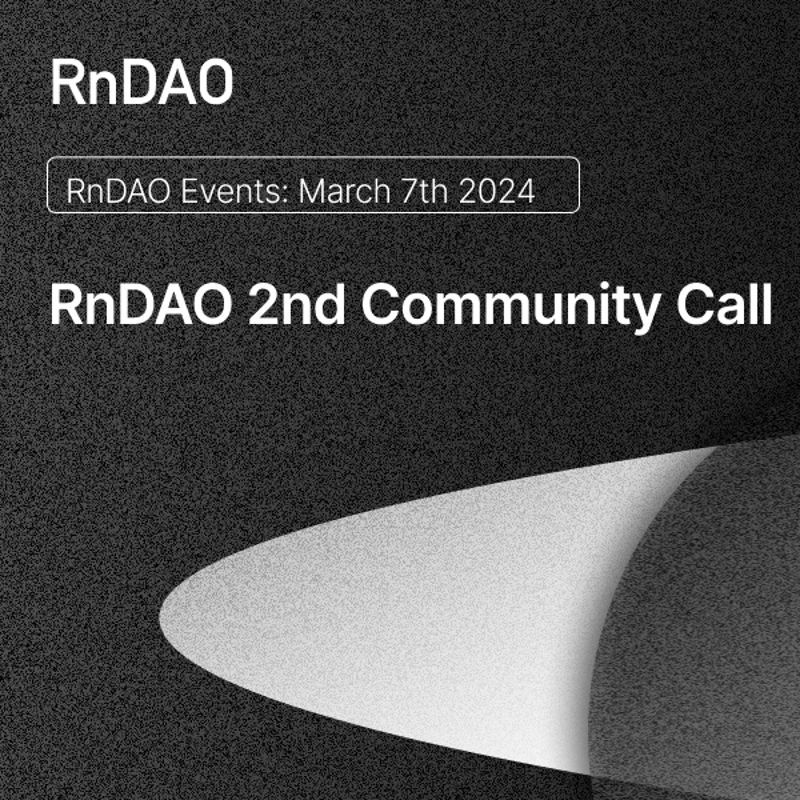 Curious how Collab Tech builders collaborate?

📢 Join the monthly RnDAO Community Call!
😎 A great chance to learn about us &amp; get involved
📅 Mar 7, 17:00 pm UTC

🔗 Register now: lu.ma/i8ydwi0d