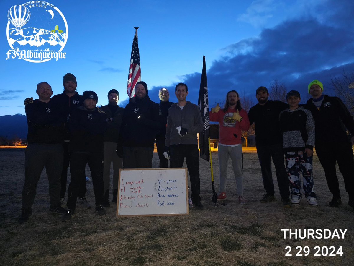 Been having some awesome mornings the last couple weeks. 3 workouts in a row with record breaking PAX for us!!! Here we GROW!!! @F3COTPodcast

#f3nation