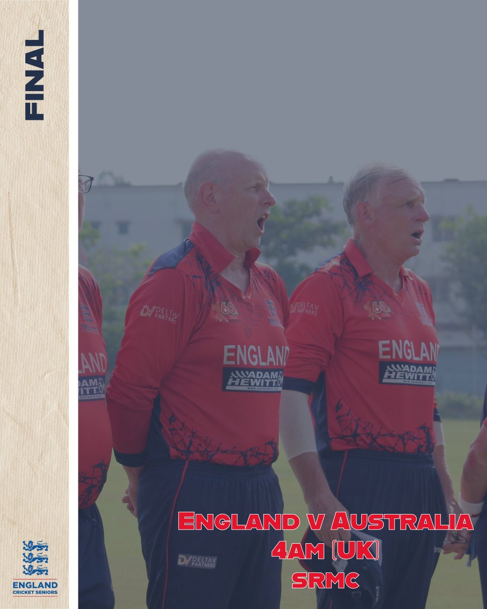 eng60scricket's tweet image. Eight hours till showtime. 🙌

#seniorscricket #Over60sWorldCup
