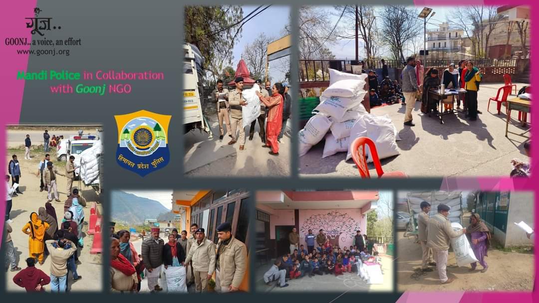 "Giving is not just about making a Donation. It is about making a Difference"
<a href="/MandiPolice/">Mandi Police</a> in collaboration with <a href="/goonj/">GOONJ</a> (NGO) distributed  450 kits/packages to the deprived families in the jurisdiction of Police Stations Padhar, Sadar, Balh, Dhanotu, BSL Colony &amp; Sunder Nagar.