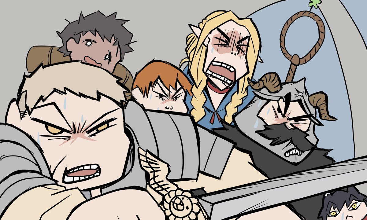 swetrain4's tweet photo. #던전밥 #ダンジョン飯 #dungeonmeshi

이렇게 된 이상 짱구 돌격으로 간다 https://t.co/pRrSle1cQb
