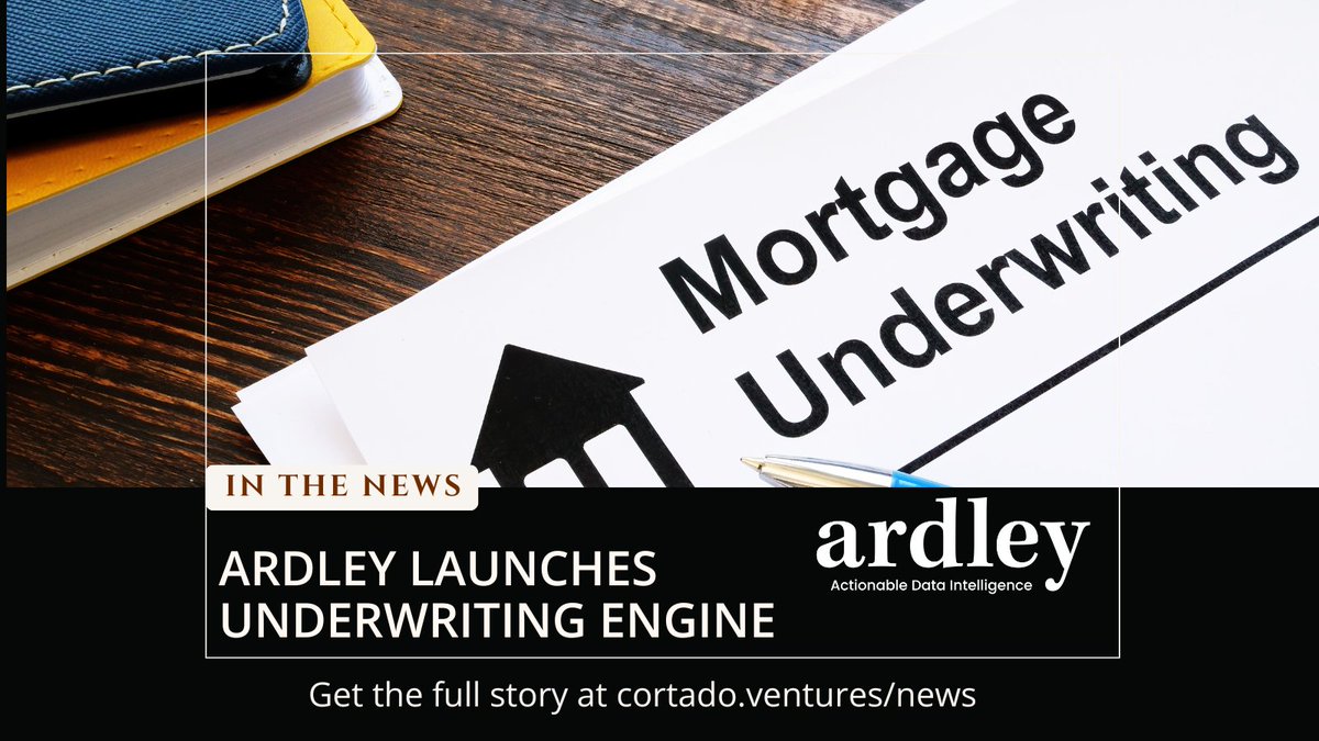 CortadoVentures's tweet image. Nathan Den Herder, Founder of Ardley, discusses their autopilot underwriting engine&apos;s launch. Featured in @HousingWire, @MBAMortgage and @PRNewswire, this tech promises industry revolution. #underwritingengine #mortgage #technology 

cortado.ventures/ardley-launche…