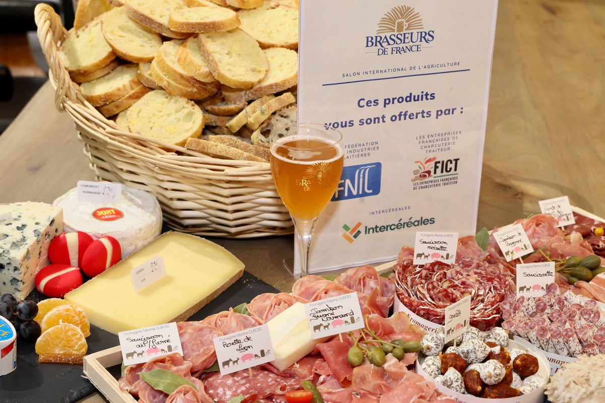 Le @Salondelagri c’est avant tout la promotion de notre #gastronomie et de nos produits de #qualite. Merci à la @FICT_FRANCE, à la @FNIL75 et à @intercereales, nos partenaires pour ces accords mets et bières ! #SIA2024