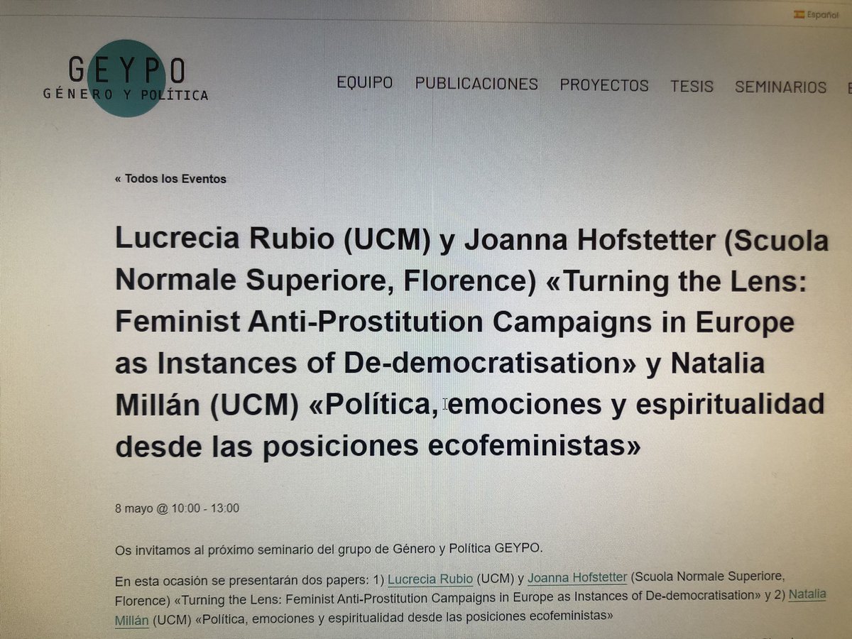 GEYPO Gender & Politics / Género y Política tweet media