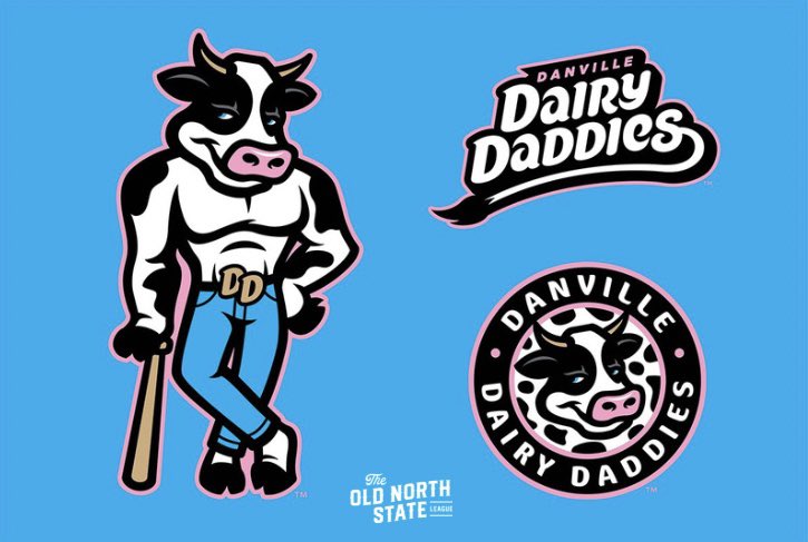 ICYMI: Yesterday @GoOtterbots announced the name and mascot of the second team they’ll be fielding which will play in the @ONSLBaseball this summer! Meet “McCreamy” and the @DairyDaddies 🐮