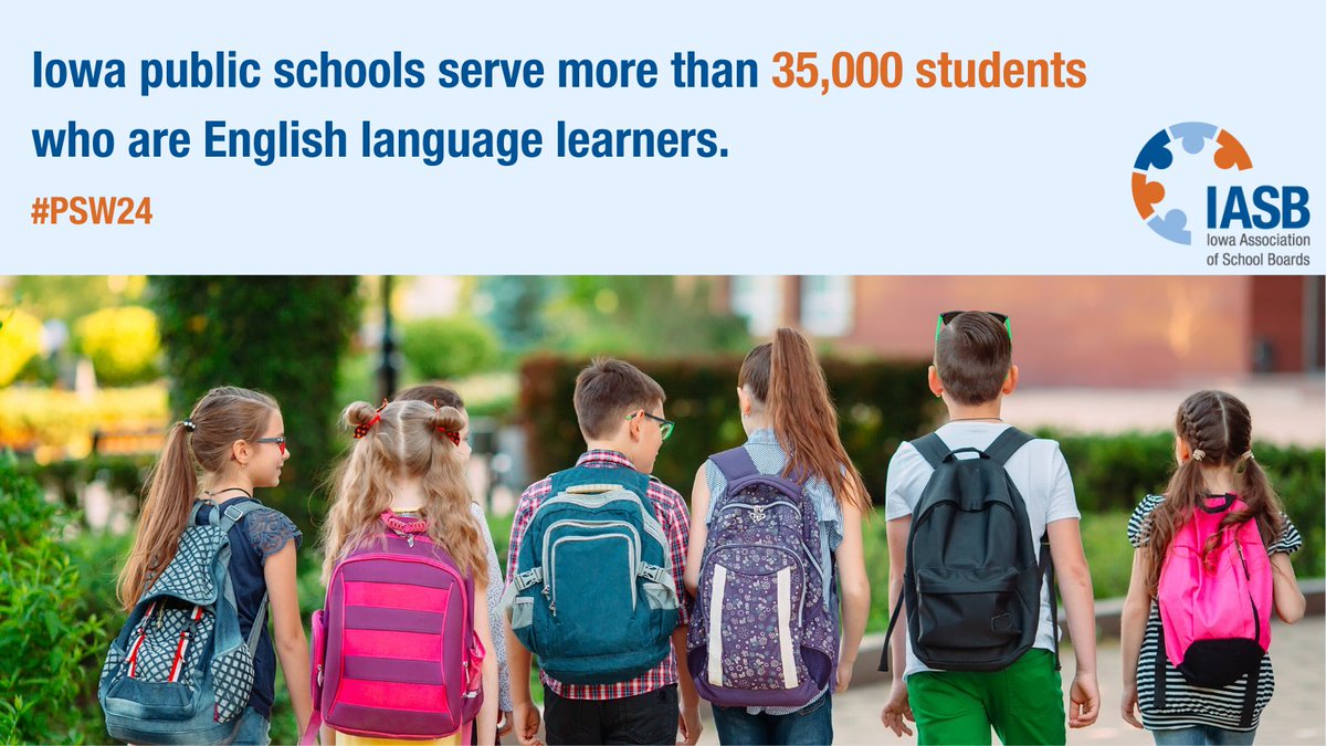 Public School Week fact #3! Did you know that Iowa public schools serve more than 35,000 students who are English language learners? #PSW24 #IowaPublicSchoolPride