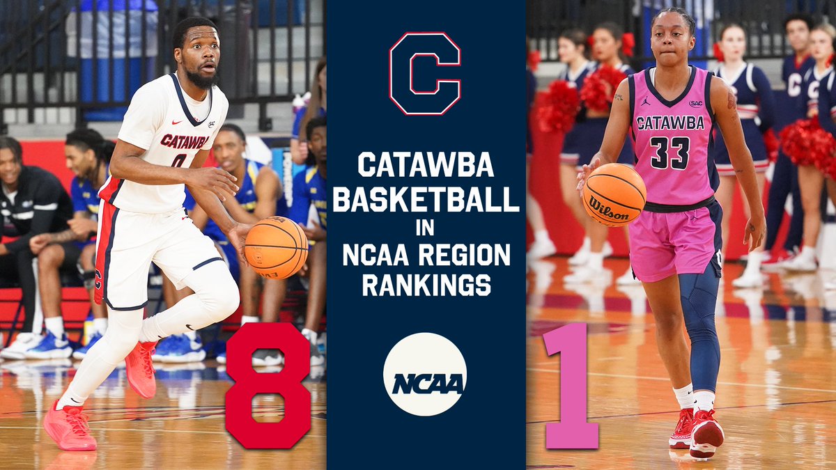 ICYMI: Both <a href="/catawba_wbb/">Catawba Women’s Basketball</a> and <a href="/CatawbaMBB/">Catawba Basketball</a> are projected for the NCAA Tournament, per the NCAA's first official regional rankings 🏀

#OnlyUs | #CatawbaCulture