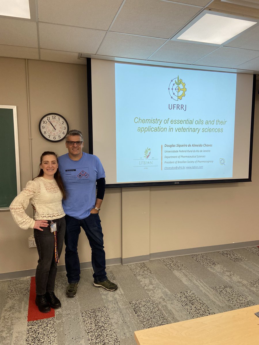 Great having Dr. Douglas Chaves from the Federal University of Rio de Janeiro as seminar speaker and visiting professor in my lab! Lots of ideas and great collaborations ahead from this visit! @acadiaresearch @AcadiaChemistry