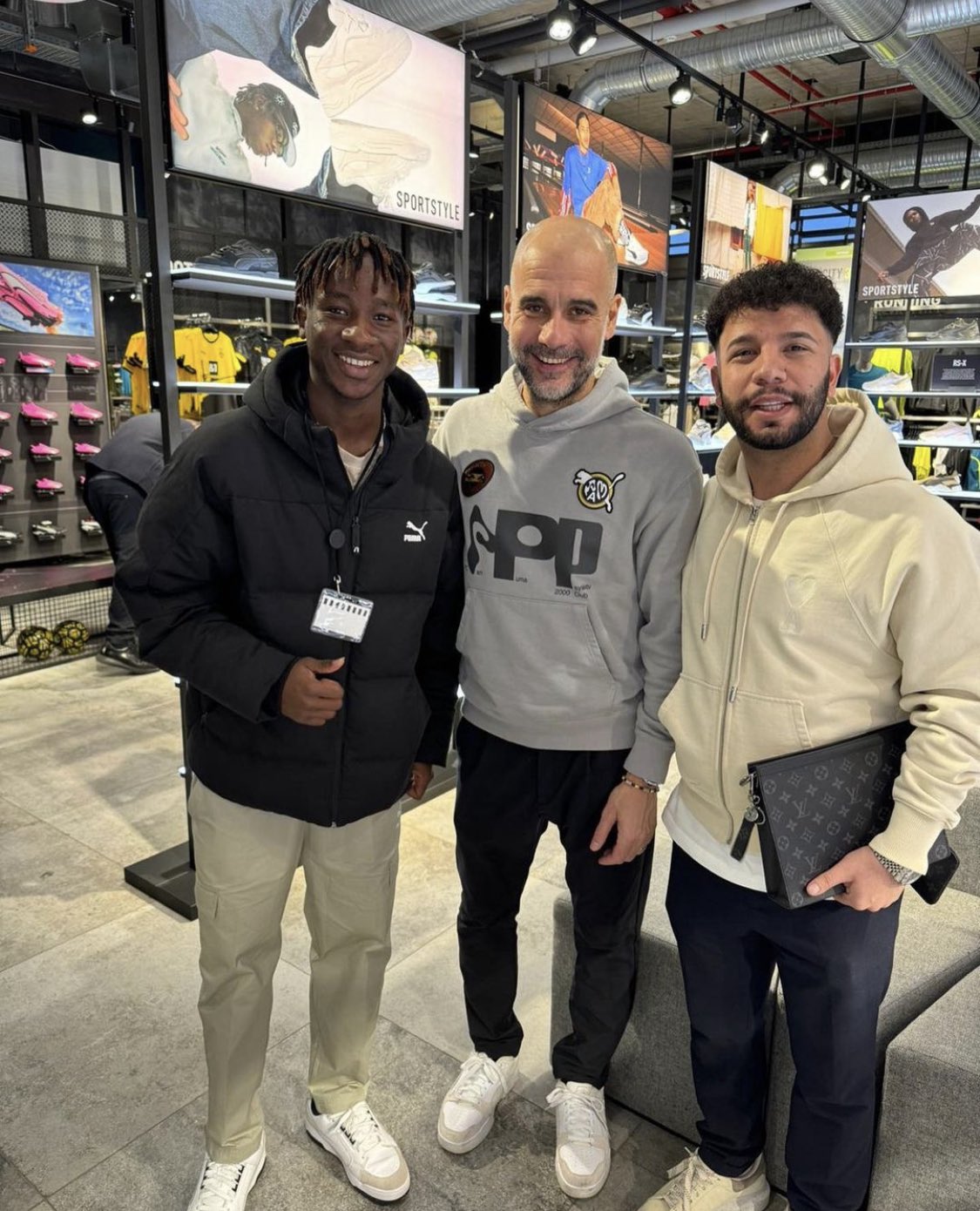 Man City coach Pep Guardiola spent a day to visit Puma at the Head Offices in Germany and participate in side activities