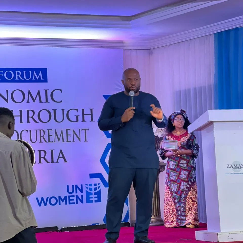 Earlier today, the DG and members of the UN-Women Project Team were present at a Private Sector Forum event focused on Women's Economic Empowerment through Affirmative Procurement in West Africa. The Zamani Foundation and @unwomenNG collaborated to host the Forum, aiming to