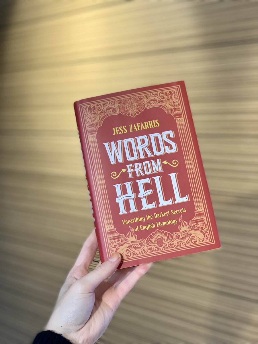 Chambers Word Lovers (@chamberswords) on Twitter photo Every wondered where swear words come from? <a href="/JessZafarris/">Jess Zafarris π</a> is here to tell you!
WORDS FROM HELL is out now in the UK! Get ready to unearth the darkest secrets of etymology and go where no dictionary has dared to before . . .
Buy here: waterstones.com/book/words-froβ¦ Every wondered where swear words come from? <a href="/JessZafarris/">Jess Zafarris π</a> is here to tell you!
WORDS FROM HELL is out now in the UK! Get ready to unearth the darkest secrets of etymology and go where no dictionary has dared to before . . .
Buy here: waterstones.com/book/words-froβ¦