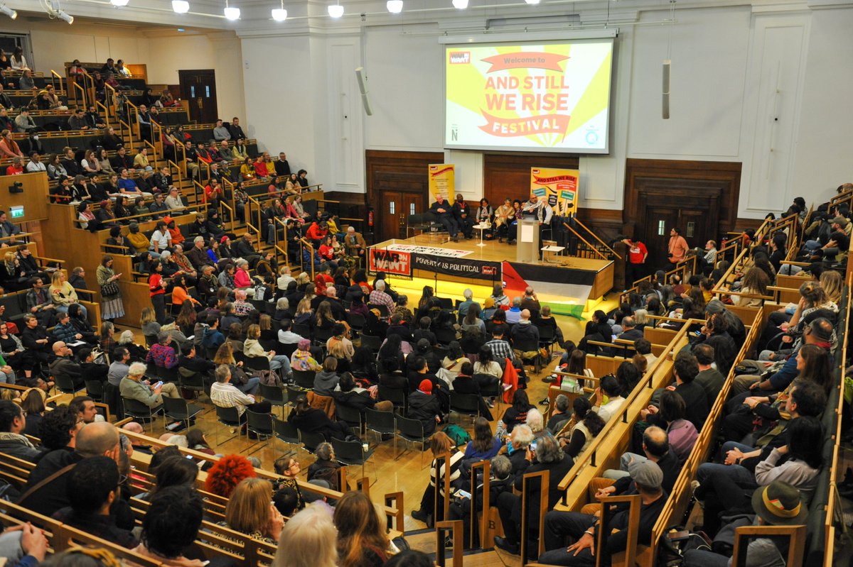 Some moments from #AndStillWeRise – the War on Want Festival of Solidarity and Resistance – held on Saturday. 

First up, our Chief Executive, Asad Rehman, welcomes attendees in the Opening Ceremony. 

Photo by Michael Preston, © Quakers in Britain, 2024. More pictures below 🧵