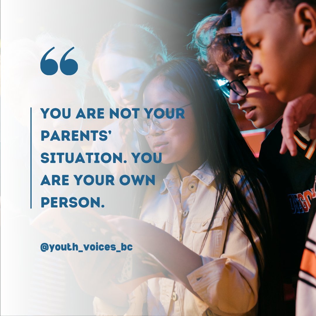 When it comes to parental separation it's important to remember that children and youth are more than collateral in their parents' situation - they are their own person.

#bcpoli #FamilyLaw #youthvoices #childrights
