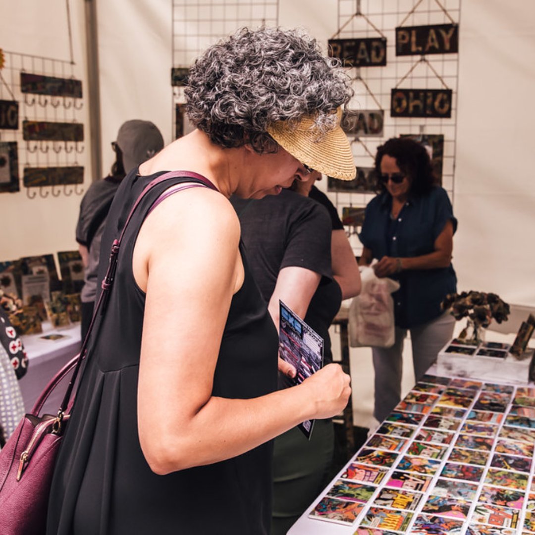 We are still taking applications for retail and community exhibitors! Join us and the (many, many) visitors to the #ColumbusBookFest in the Festival Marketplace. Pricing info and an application can be found here: columbusbookfestival.org/marketplace-ap…