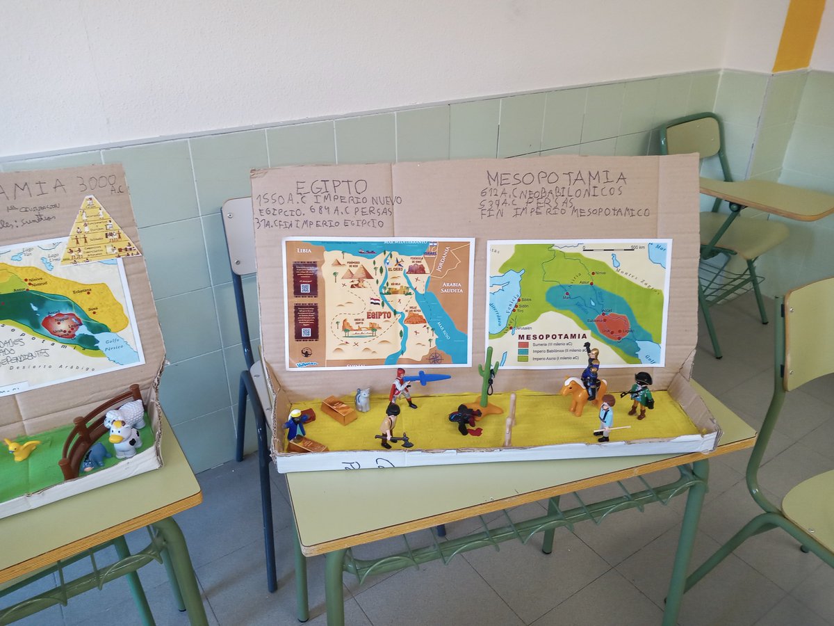 iessapereaude's tweet photo. Los alumnos de 1º A de ESO han realizado unas maquetas representativas de los diferentes grupos sociales de Egipto y Mesopotamia que reflejan la labor de gobernantes, escribas, sacerdotes o legisladores, acercándonos las formas de vida y costumbres de estas civilizaciones. https://t.co/D8WlmJmKsN
