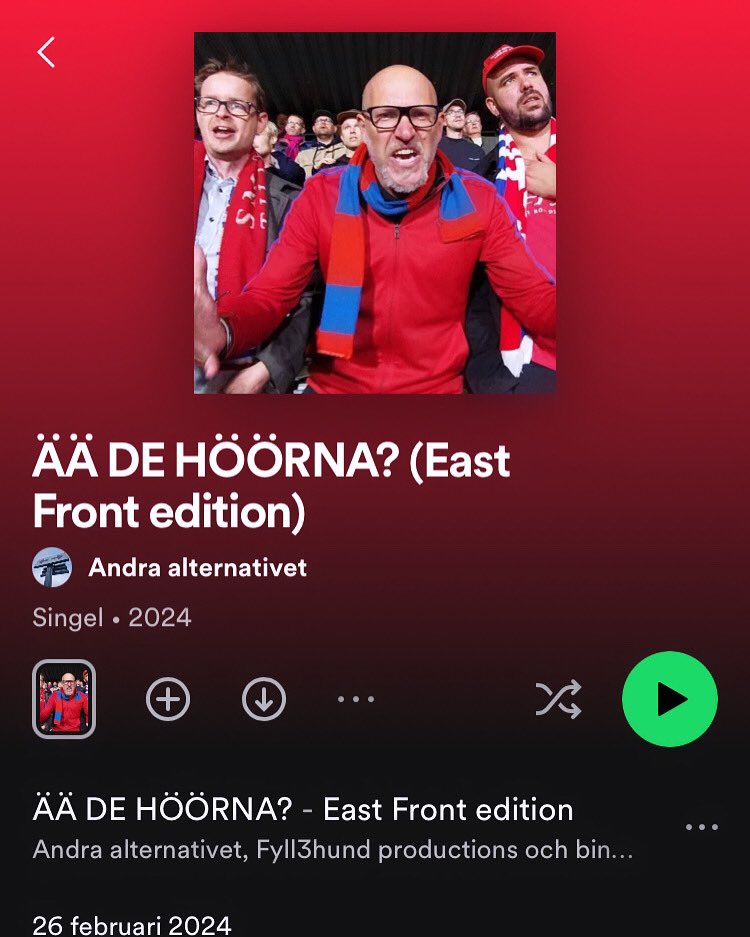 Nytt från oss @andra_alternativet feat. Fyllehund productions! In och lyssna på vår hymn till världens bästa <a href="/ostersif/">Östers IF</a> <a href="/eastfront92/">EastFront</a>  ❤️💙