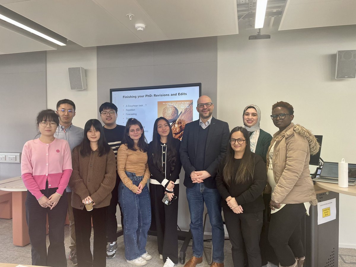 Jaylan Azer (@dr_jaylan) on Twitter photo We had the great pleasure of having the wonderful Dr. Matthew Alexander <a href="/MatthewJA178/">Matthew</a> deliver a full-day workshop about finishing PhD and surviving Viva for our PhD students.
<a href="/UofGPGRs/">UofG PGRs</a> <a href="/UofGAsbs/">UofG ASBS uofgasbs.bsky.social</a> <a href="/UofGlasgow/">University of Glasgow</a> <a href="/StrathBusiness/">Strathclyde Business School</a> #PhDtraining #PGR #VivaTraining We had the great pleasure of having the wonderful Dr. Matthew Alexander <a href="/MatthewJA178/">Matthew</a> deliver a full-day workshop about finishing PhD and surviving Viva for our PhD students.
<a href="/UofGPGRs/">UofG PGRs</a> <a href="/UofGAsbs/">UofG ASBS uofgasbs.bsky.social</a> <a href="/UofGlasgow/">University of Glasgow</a> <a href="/StrathBusiness/">Strathclyde Business School</a> #PhDtraining #PGR #VivaTraining