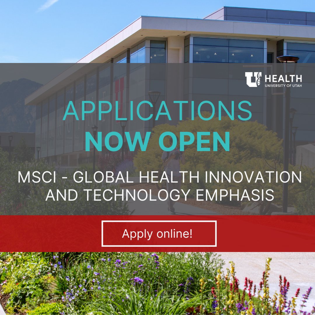 Apply now for our Master of Science in Clinical Investigation (MSCI) program, designed to shape the next generation of clinical research leaders. Visit our website to apply: medicine.utah.edu/surgery/global… #MSCI #GlobalHealth #HealthInnovation