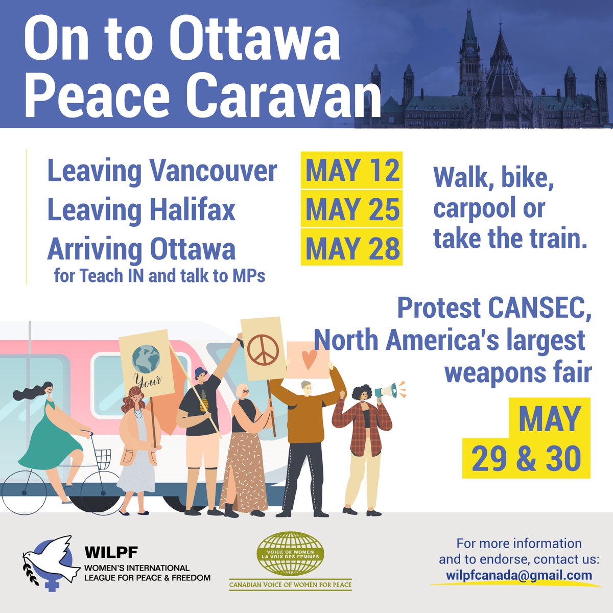 If you are feeling overwhelmed or helpless by wars killing hundreds of thousands of innocents, the military’s disastrous impact on the climate and if you care about Truth and Reconciliation consider joining the cross-country On to Ottawa Peace Caravan (May 2024).