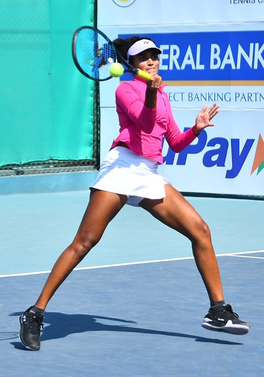 AITA__Tennis's tweet photo. Ankita Raina and Sahaja Yamalapalli dominate the courts at the ITF W35 Gurgaon, securing quarterfinal berths with remarkable wins over Zeel Desai and Riya Bhatia in R2...πΎ
Let's rally behind our champions as they continue their journey! ππΎ
#W35 #TheTennisProject https://t.co/5VcLWpJWju