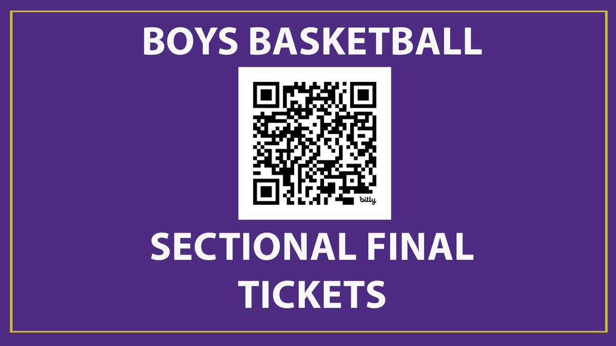 Tickets for @ihsa_il 2A Sectional final can be purchased now for tomorrow's game between <a href="/boysbulletbball/">Bullets Basketball</a> &amp; <a href="/MCHSBasketball3/">MCHS Basketball</a>. Tickets can be purchased via
@gofanhs from the QR Code or at this link:bit.ly/49xGIcZ tickets are $7.00, while cash purchases are $8.00.