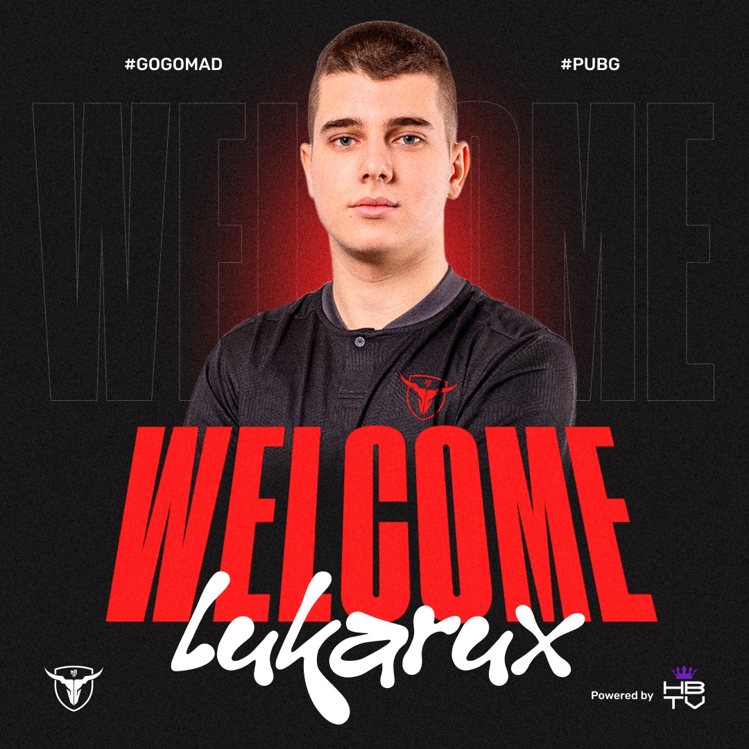 We're pleased to announce our new team member 🩷🤍 Welcome, @lukarux! #PUBG #GOGOMAD