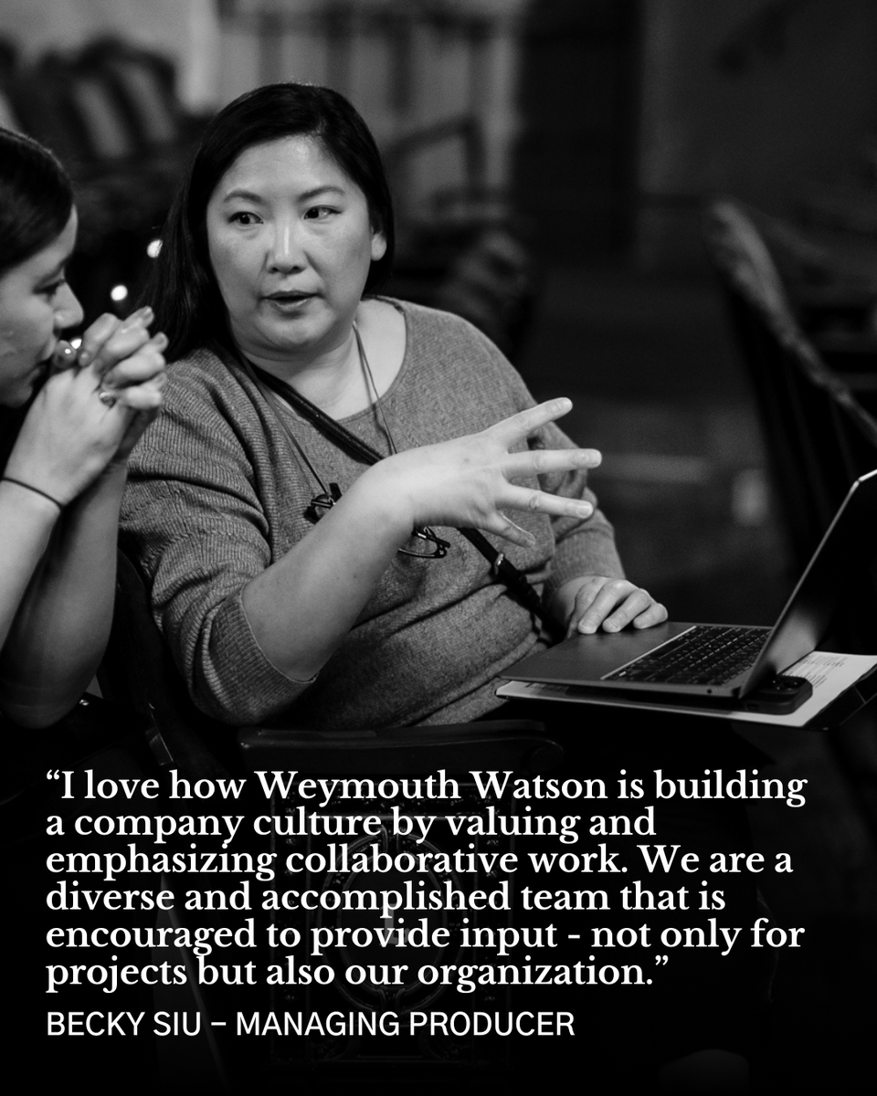 WeymouthWatson's tweet photo. We’re hiring an Associate Producer at Weymouth Watson! It's no secret that we think our team is the best in the business and the best part of our business. We’re looking for passionate self-starters eager to be part of that team. https://t.co/ZIvNP4lNKj