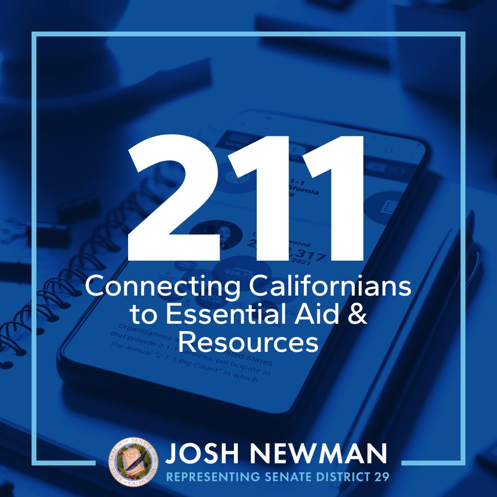 211 provides all Californians free and confidential connections to mental health, housing, income & utility assistance, health care, and transportation resources. In recognition, the CA Senate declared 2-11-2024 as 211 Day in California! #caleg 211ca.org