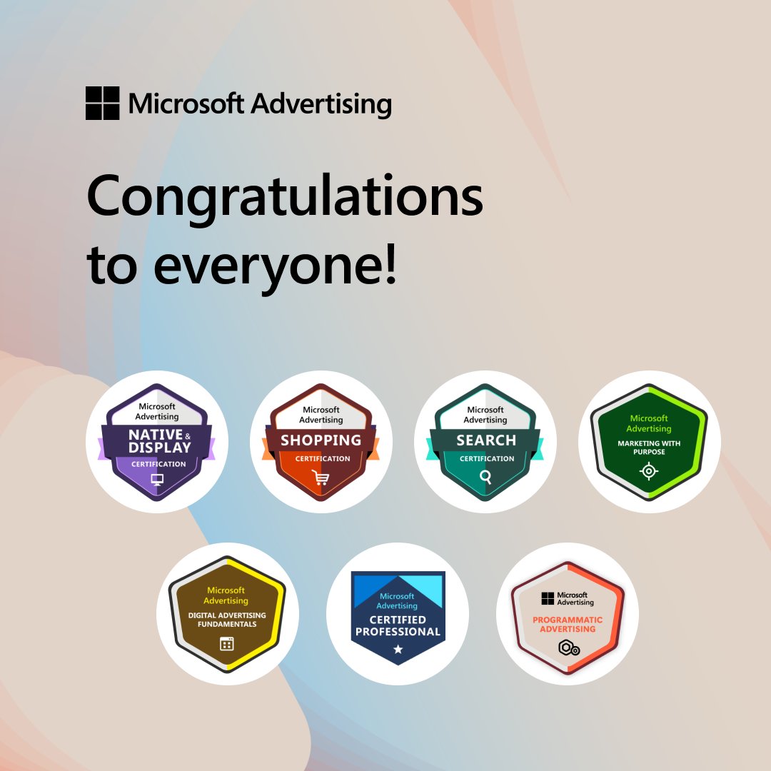 New badge alert! 🏅 Congratulations to everyone who took a 'leap' and earned their Microsoft Advertising badges this February! Earn your next Microsoft Advertising Certification badge here → msft.it/6049iSfTl #MSALearningLab