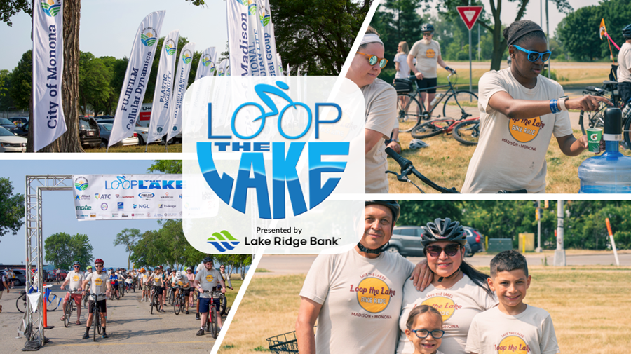Join us on Sat, June 15th for the family-friendly Loop the Lake Benefit Bike Ride around Lake Monona, presented by <a href="/LakeRidgeBank/">Lake Ridge Bank</a>! Event proceeds will support work to protect and improve our lakes.

Register: runsignup.com/loop-the-lake
