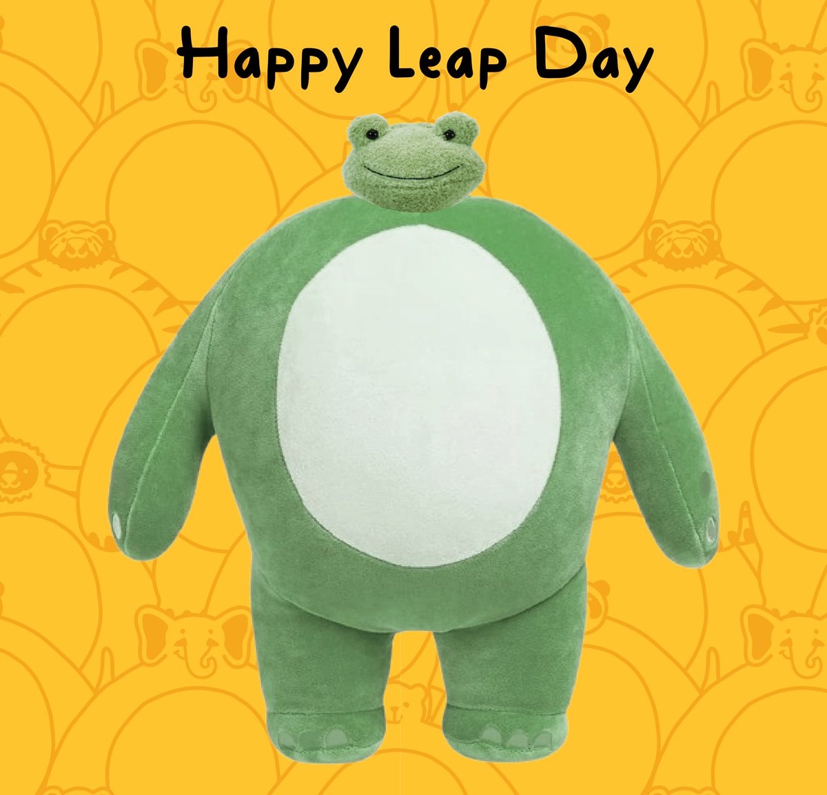 IT’S LEAP DAY! Happy Birthday to all the people who only get to celebrate once every four years. On another note, no, this tiny headed frog is not real, but come on… It’s a leap day (we had to). 🐸