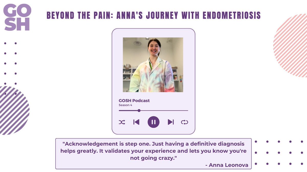 🎙️ New Episode Alert! Join us as Anna opens up about her journey with endometriosis, discussing the challenges, misconceptions, and the path to empowerment. ⏩ buff.ly/3Pn7JYH #Endometriosis #GOSHPodcast #EmpowerThroughAwareness