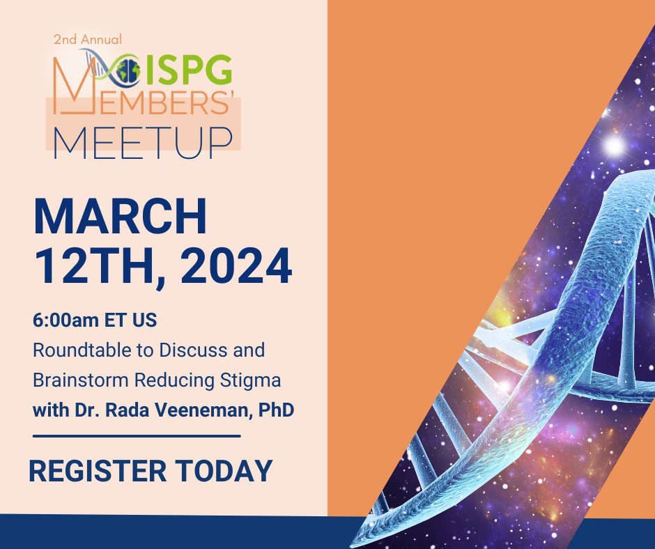 ISPG Members, join us for a roundtable discussion March 12th at 6:00 AM ET to talk strategies for reducing stigma in mental healthcare. Facilitated by Dr. Rada Veeneman, PhD, this session is a must-attend! Register now: ispg.net/members-meetup… #psychiatry #ISPG #MentalHealth