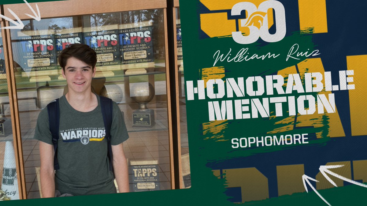 Congrats to the following player for receiving All-District Honorable Mention.
Sophomore William Ruiz