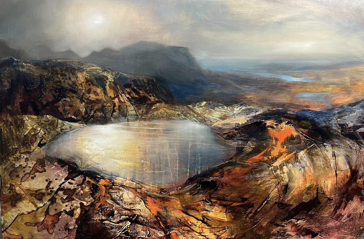 In Assynt, 120cm x 79cm. On show as part of Borrowed Land at the Kilmorack Gallery until March the 2nd.