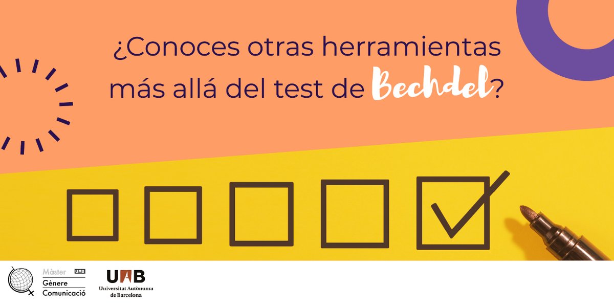 ¿Conoces opciones más allá del test de Bechdel?🎬 A la hora de desafiar #estereotipos en el #cine🍿y la #televisión, numerosas mujeres del mundo audiovisual ha creado herramientas que van más allá del #TestdeBechdel👀para evaluar la representación de las #mujeres.