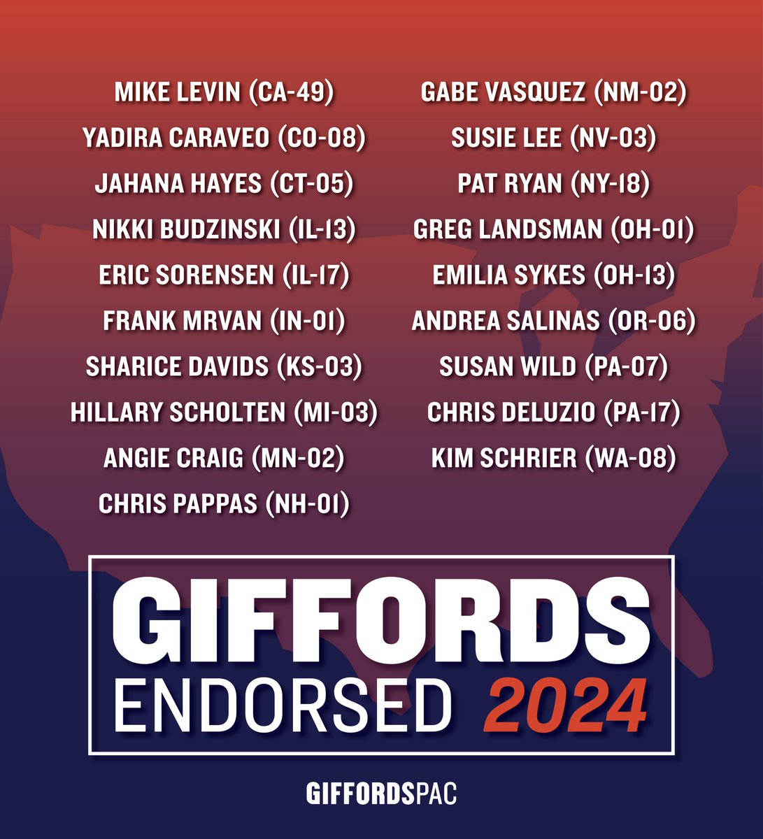 Lives are at stake this November. Each of these proven champions know what it takes to win some of the closest races in the country and secure a strong gun safety majority in Congress. We’re proud to endorse them.