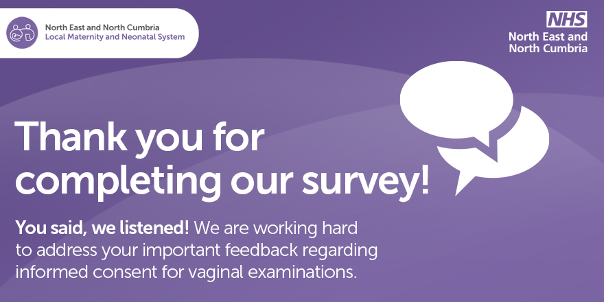 Thank you to all service users who completed our survey regarding informed consent for vaginal examinations. We are acting on your important feedback and will be hosting a workshop focused on informed consent and choice &amp; control, in March.  Contact your MNVP lead for info 📩