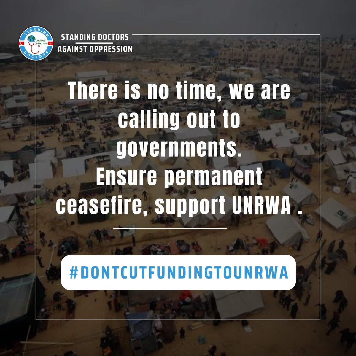 There is no time ! #DONTCUTFUNDINGTOUNRWA