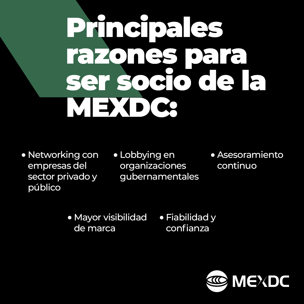 Al   ser socio de la MEXDC, construyes fortaleza de marca para tu empresa. Conoce   todos los beneficios aquí:
asmexdc.com/la-asociacion/…